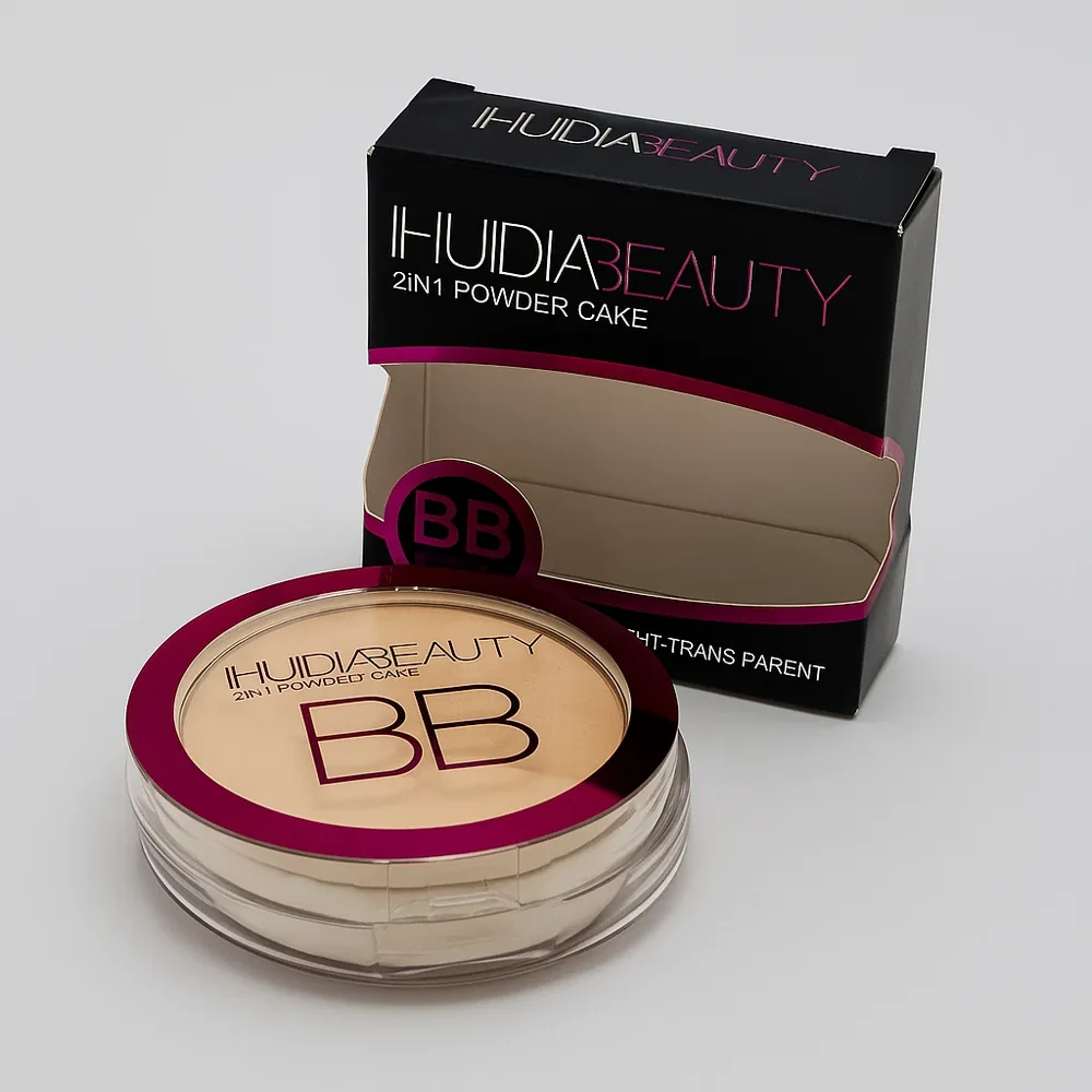 HUDA BEAUTY 2-in-1 BB Powder Cake (Shade 01 (Light / Fair Ivory))