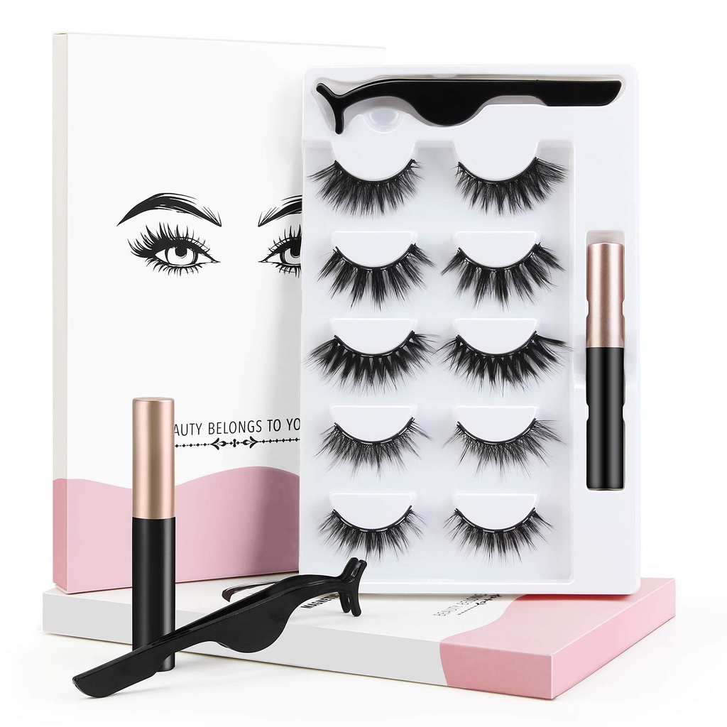 Magnetic Eyelashes with Applicator – Reusable False Lashes