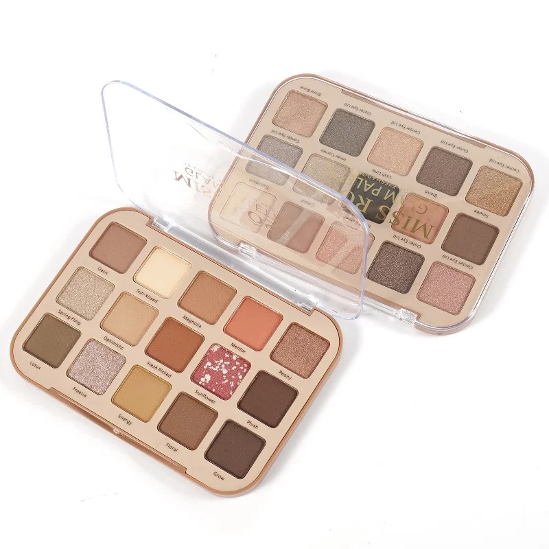 Miss Rose Glam Eyeshadow Palette – 15 Shades
