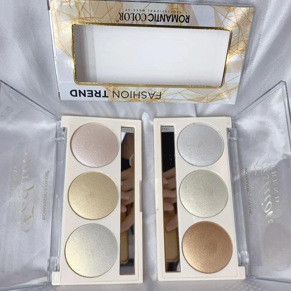 Fashion Trend 3-Color Highlighter Palette