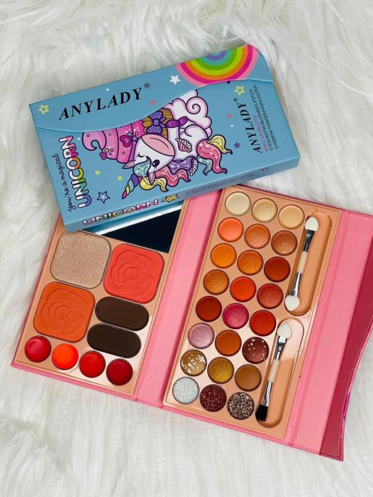 ANY LADY All-in-One Makeup Kit (Eyeshadow, Blusher, Lipstick, Eyebrow & Highlighter)
